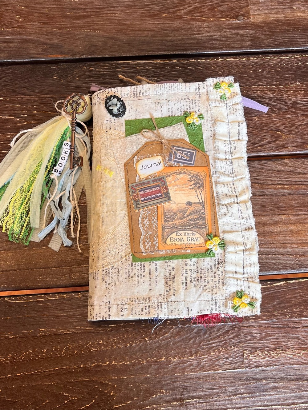 Book Lover Junk Journal Bookish Reader Vintage Softcover 3 Signatures Decorated